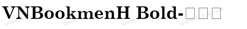 VNBookmenH Bold字体转换
